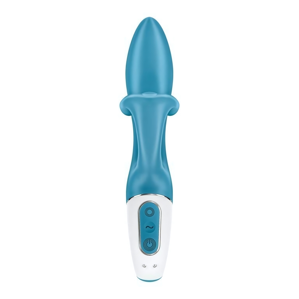 Нереалистичный вибратор Satisfyer Embrace me бирюзовый 21,2 см