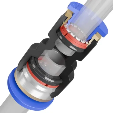 Серия SPG Фитинги цанговые соединитель переход/ самозажимные SNS pneumatic