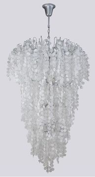Светильник подвесной 33*G9 BARCELONA SP33 SILVER серебро Crystal Lux