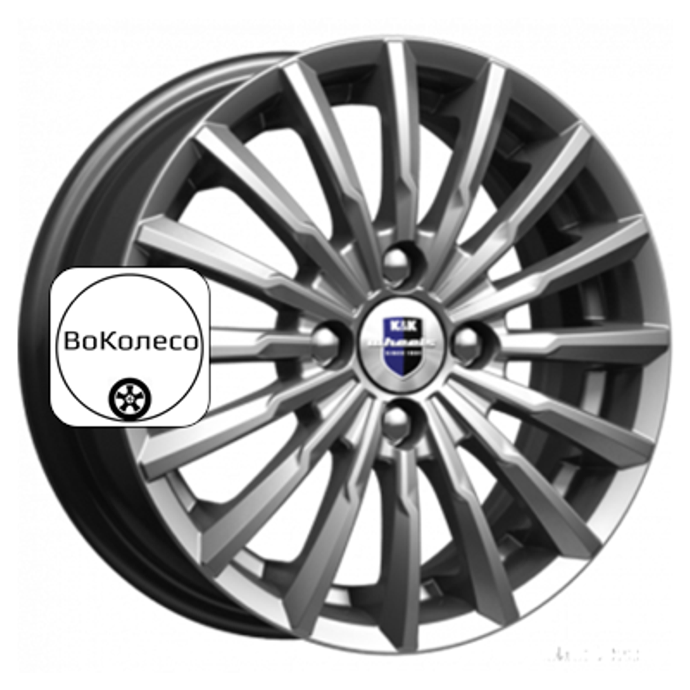 5,5x14/4x100 ET45 D67,1 Акцент (КС641) Дарк платинум K&K