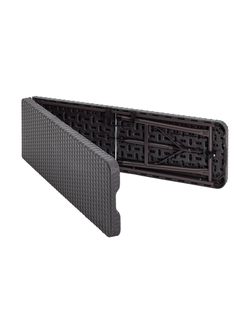 Скамейка Складная садовая 183x28x43 см HDPE шоколад