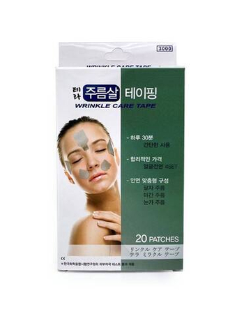 Кинезио тейпы для лица от морщин TERA Wrinkle Care Tape, 20шт