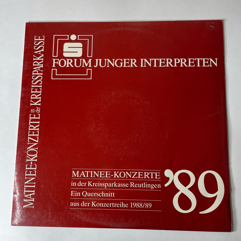 Винтажная виниловая пластинка LP Forum Junger Interpreten Matinee Konzerte 89 (Германия 1989)