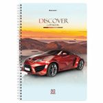 Тетрадь А4, 80 л., BRAUBERG, гребень, клетка, обложка картон, Discover, 404050, 4шт