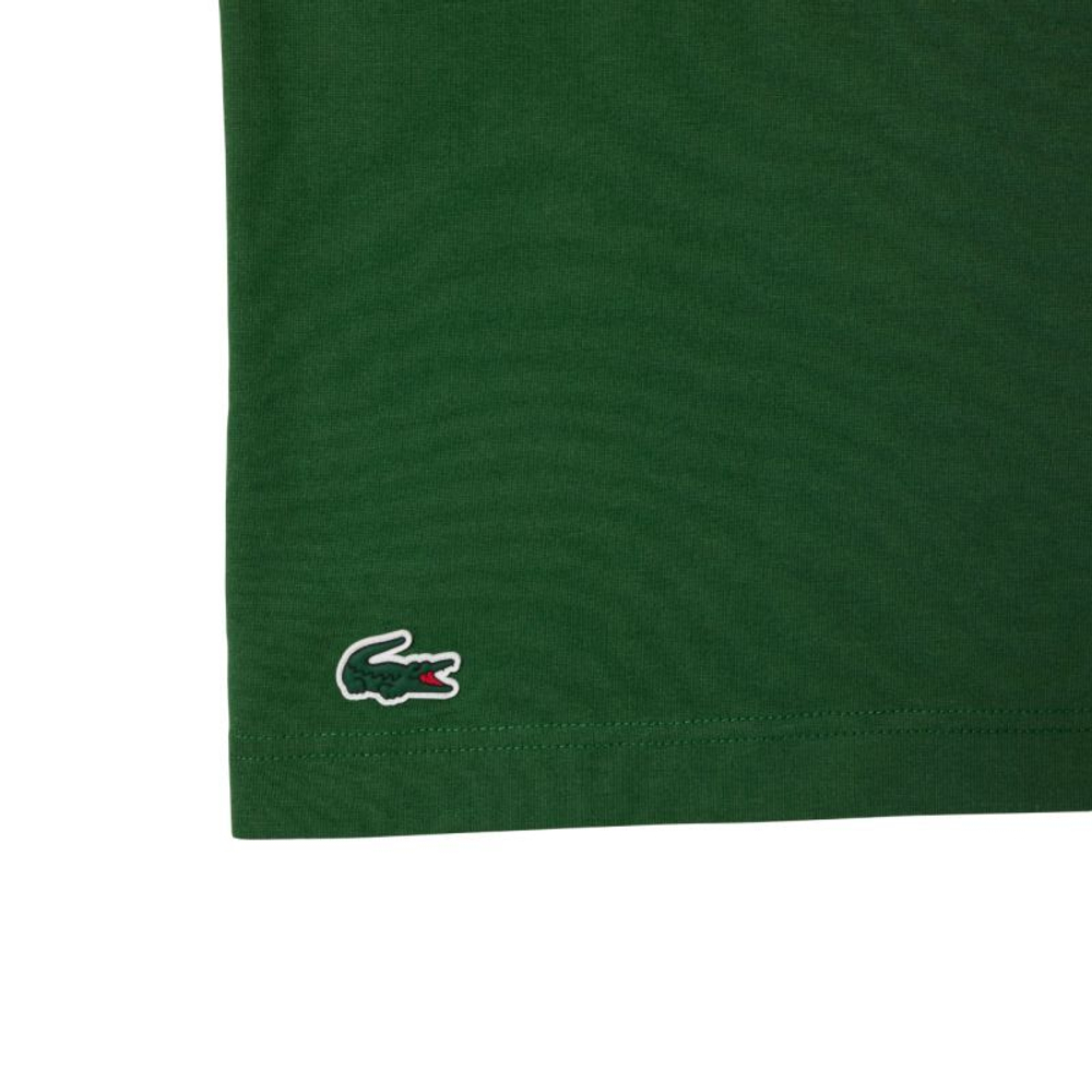 Мужская теннисная футболка Lacoste Tennis Heritage Print - зеленый