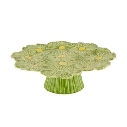 Тортница на ножке Maria Flor салатовая (37 см)