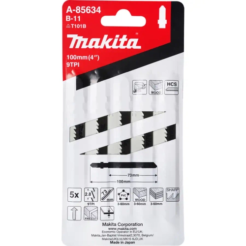 Пилка по дереву для лобзика B-11 Makita A-85634