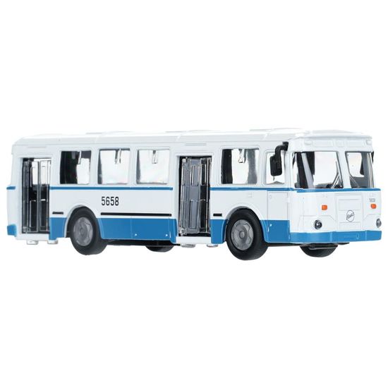 Машина металл АВТОБУС лиаз-677, 15 см, двери, инерц., кор. Технопарк