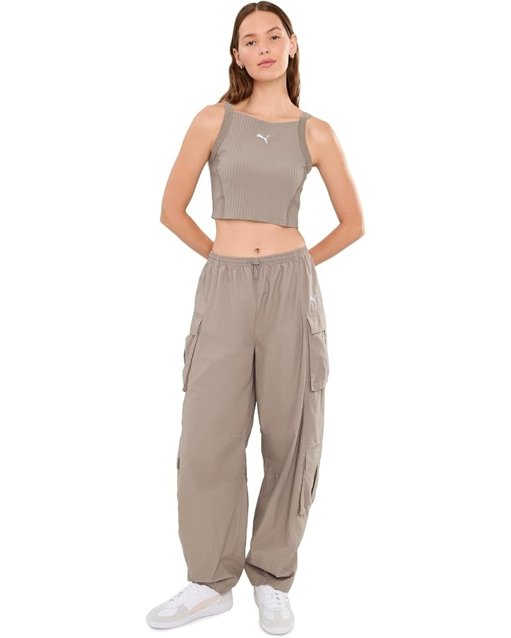 Брюки спортивные женские PUMA ESS Relaxed Barrel Ripstop Cargo Slouchy Pants