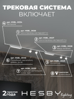 Комплект трековый Hesby Lighting Skylite No14 HSBL_kompl_S014_NI3W4K