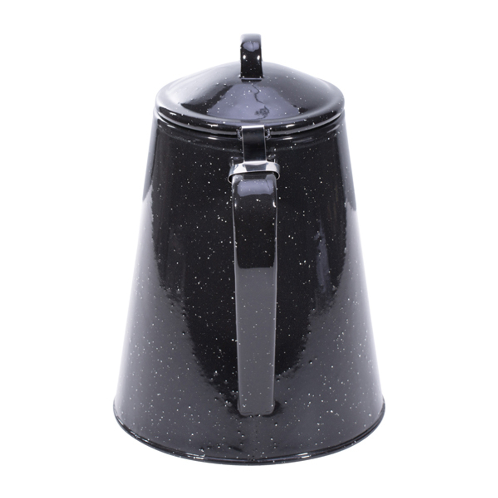 Кофейник Mil-Tec Kaffeekanne Emaille mit Percolator schwarz