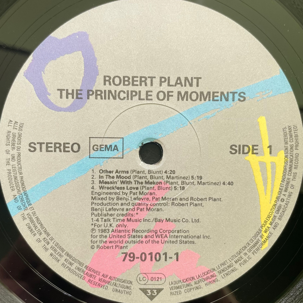 Виниловая пластинка Robert Plant - The Principle Of Moments LP