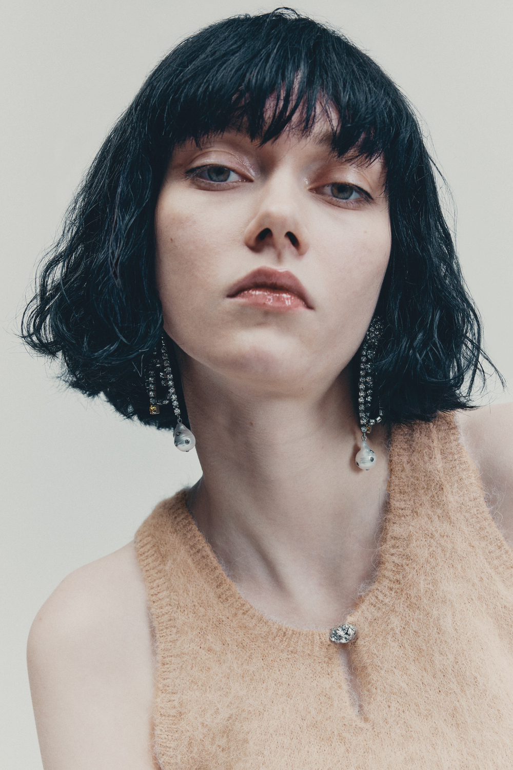 Короткий топ из смеси с альпакой - H&M