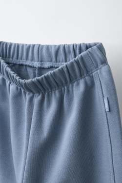 ZARA КОМПЛЕКТ ИЗ ДВУХ ОДНОТОННЫХ ДЖОГГЕРОВ, КОРИЧНЕВЫЙ