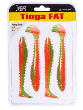 Виброхвосты съедоб. искусст. LJ Pro Series TIOGA FAT 4.5in (11.43)/Z12 4шт.