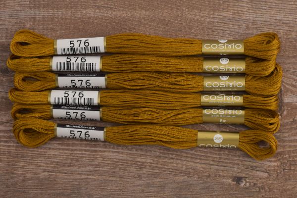 Мулине Lecien Cosmo, цв. 0576 / 6 мот. по 8 метров, в 6 сложений