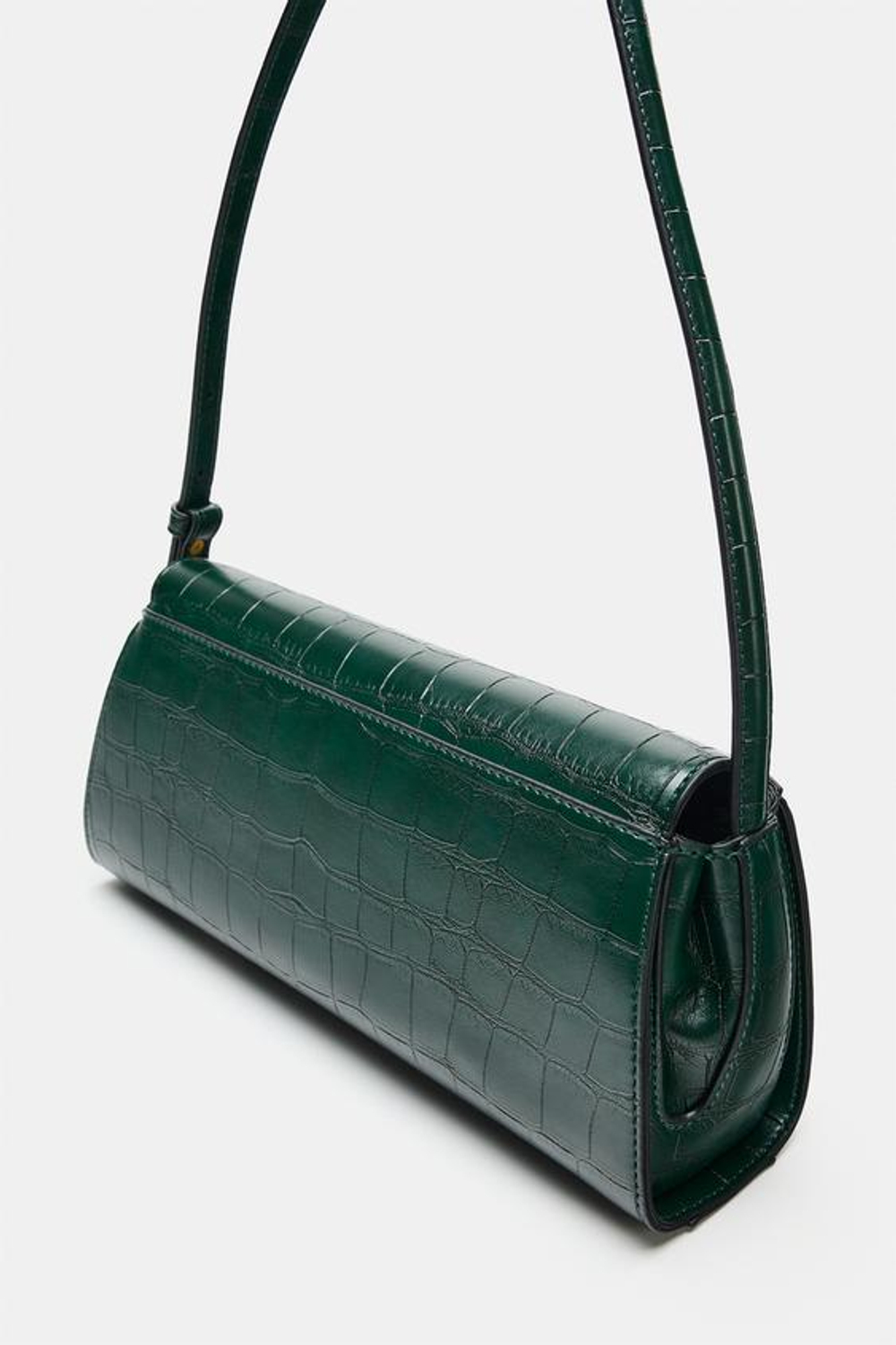 ZARA СУМКА С РЕЛЬЕФНЫМ ЭФФЕКТОМ, ЗЕЛЕНЫЙ