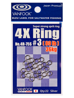 Заводные кольца VANFOOK 4R-75S #3 silver