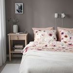 Комплект постельного белья IKEA LONNHOSTMAL (ЛОННХОСТМАЛЬ), Двуспальный, Разноцветный, 240x220, 50x80 см