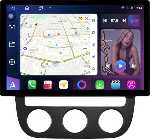 Магнитола для Volkswagen Jetta 5 2005-2010 (климат 1) - FarCar BX877 монитор 13" 2K QLED на Android 13, TS10, 6+128, CarPlay, 4G SIM-слот
