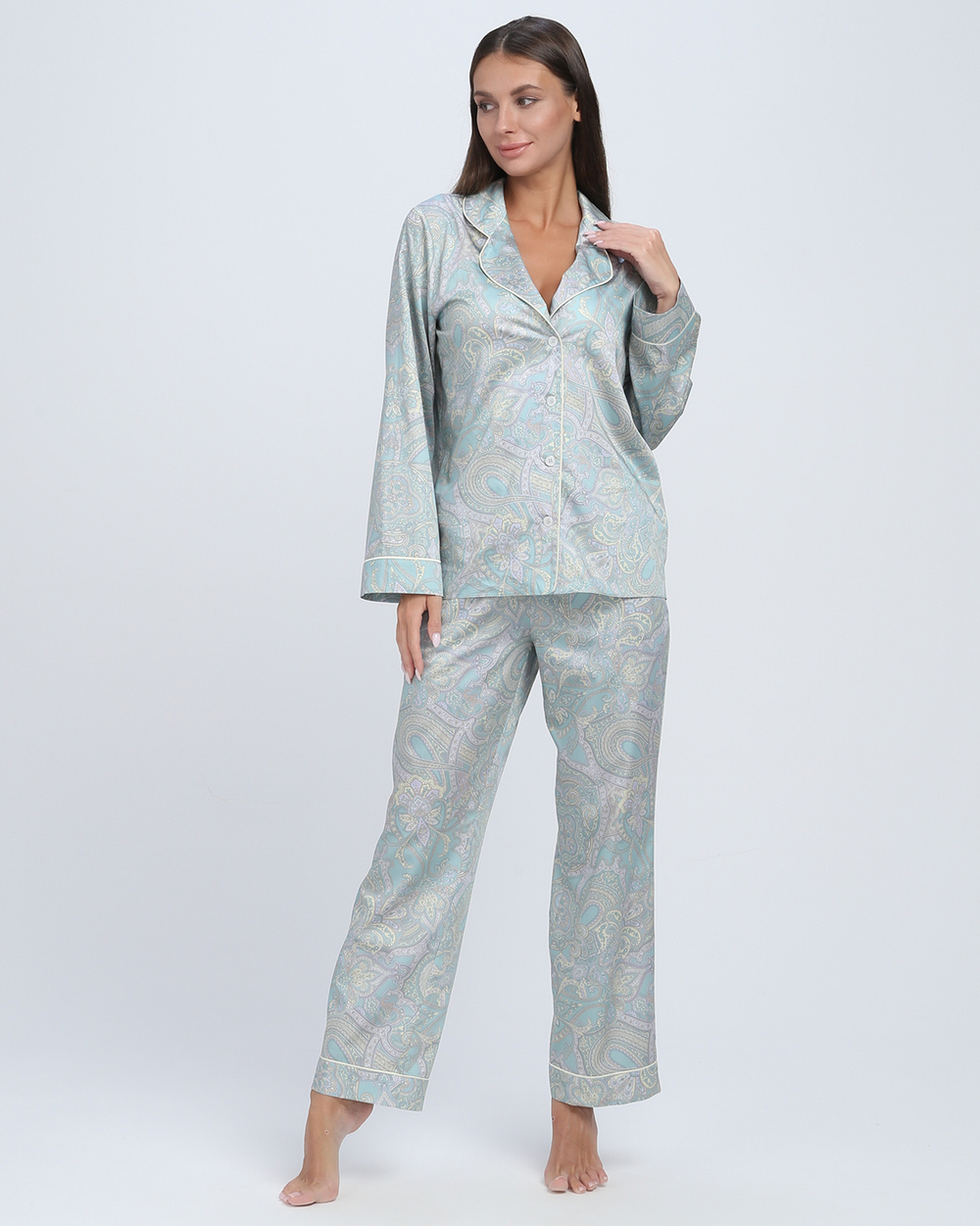 Пижама OnSilk Клео Голубовато-зеленый