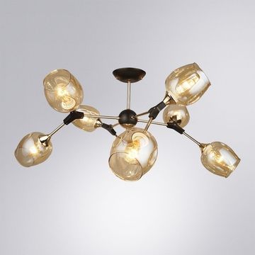 Потолочная люстра 8*Е27 A4211PL-8BK чёрный Seppia Arte Lamp