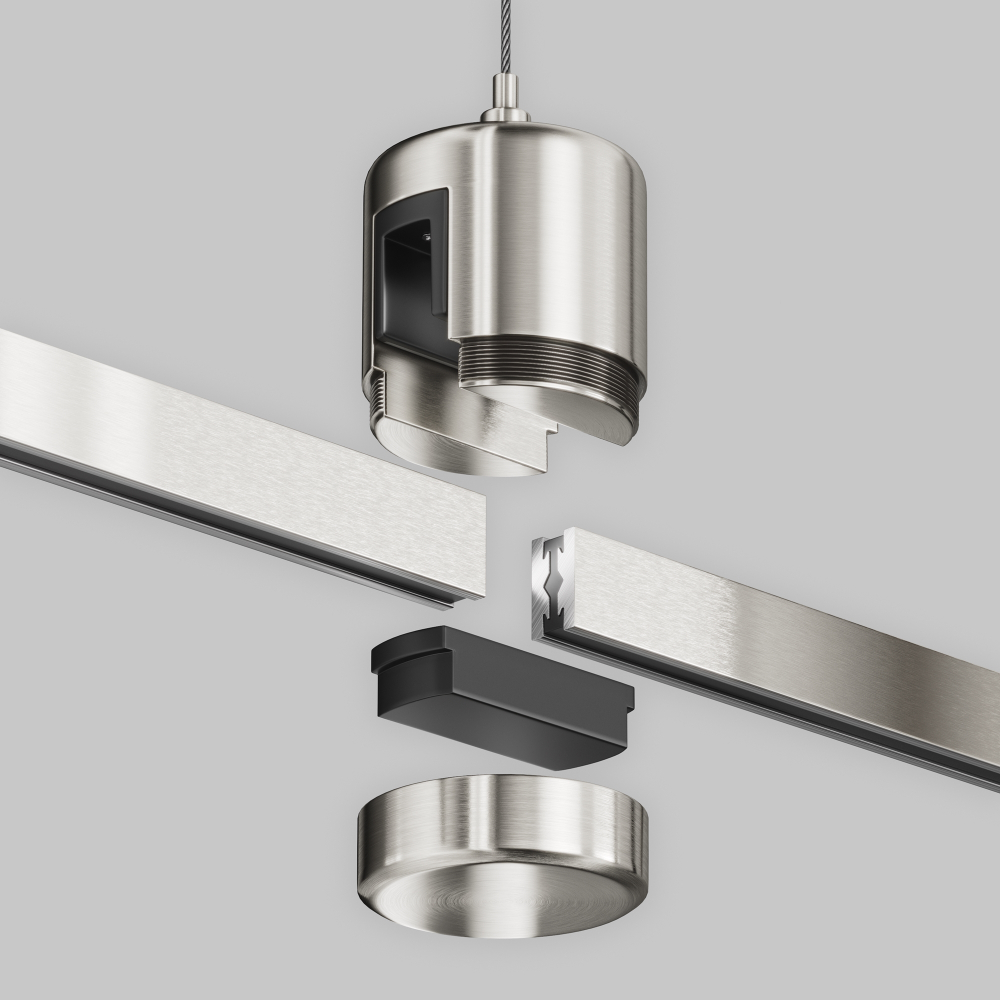 Подвес тросовый Hang с прямым коннектором питания Maytoni FLARITY TRA157SW-IPC1-PT