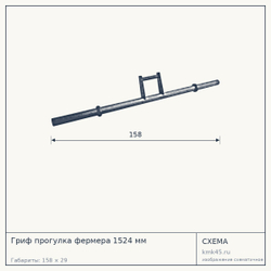 Гриф прогулка фермера 1524 мм — от 8 100 ₽