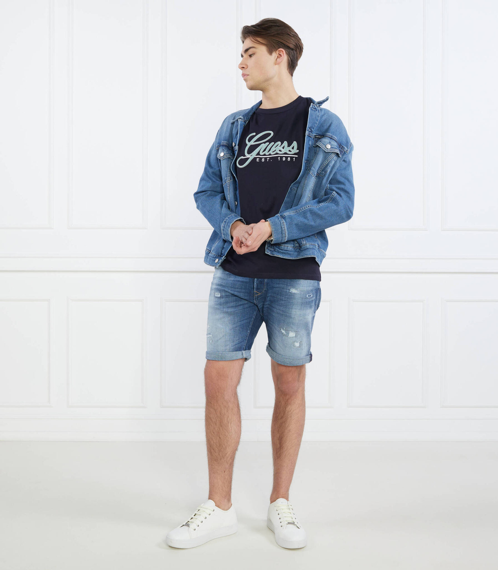 Футболка SS CN GUESS 3D EMBRO GUESS - темно-синий(M3GI25 K8FQ4)