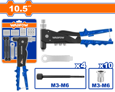 Заклепочник в наборе 260 мм (6/24) WADFOW WHR5710