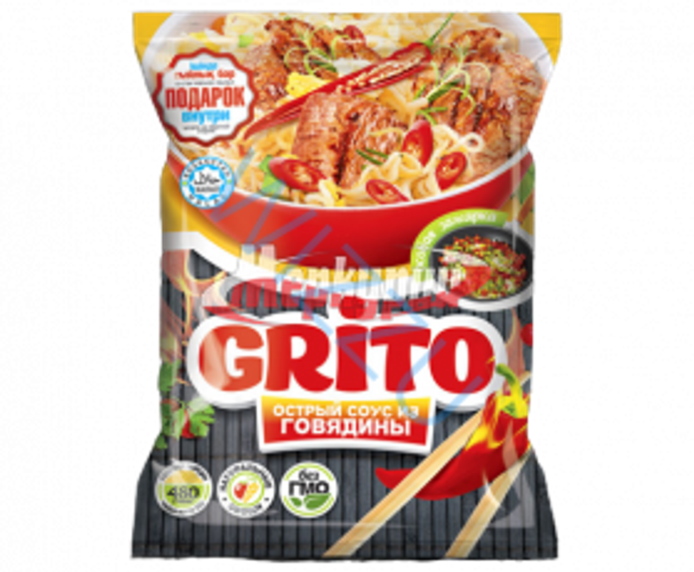 Лапша соус из говядины пакет, 80 г