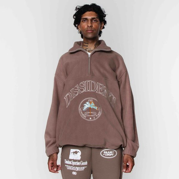 Толстовка флисовая DZ AW24 коричневая - фото 5