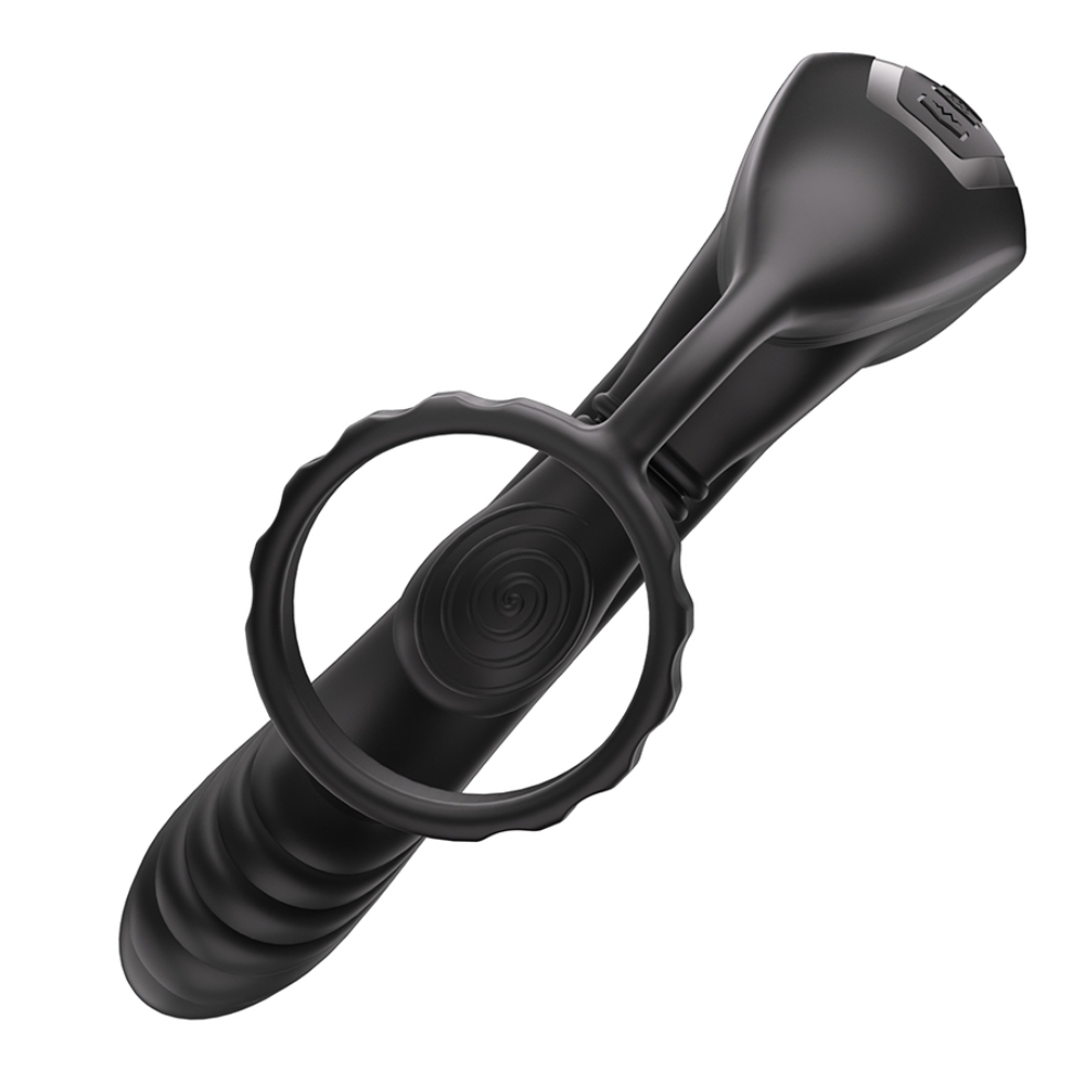 Вибромасcажер простаты с технологией массажа на 360° и пультом ДУ Amovibe Hero Prostate Rubbing & Vibration