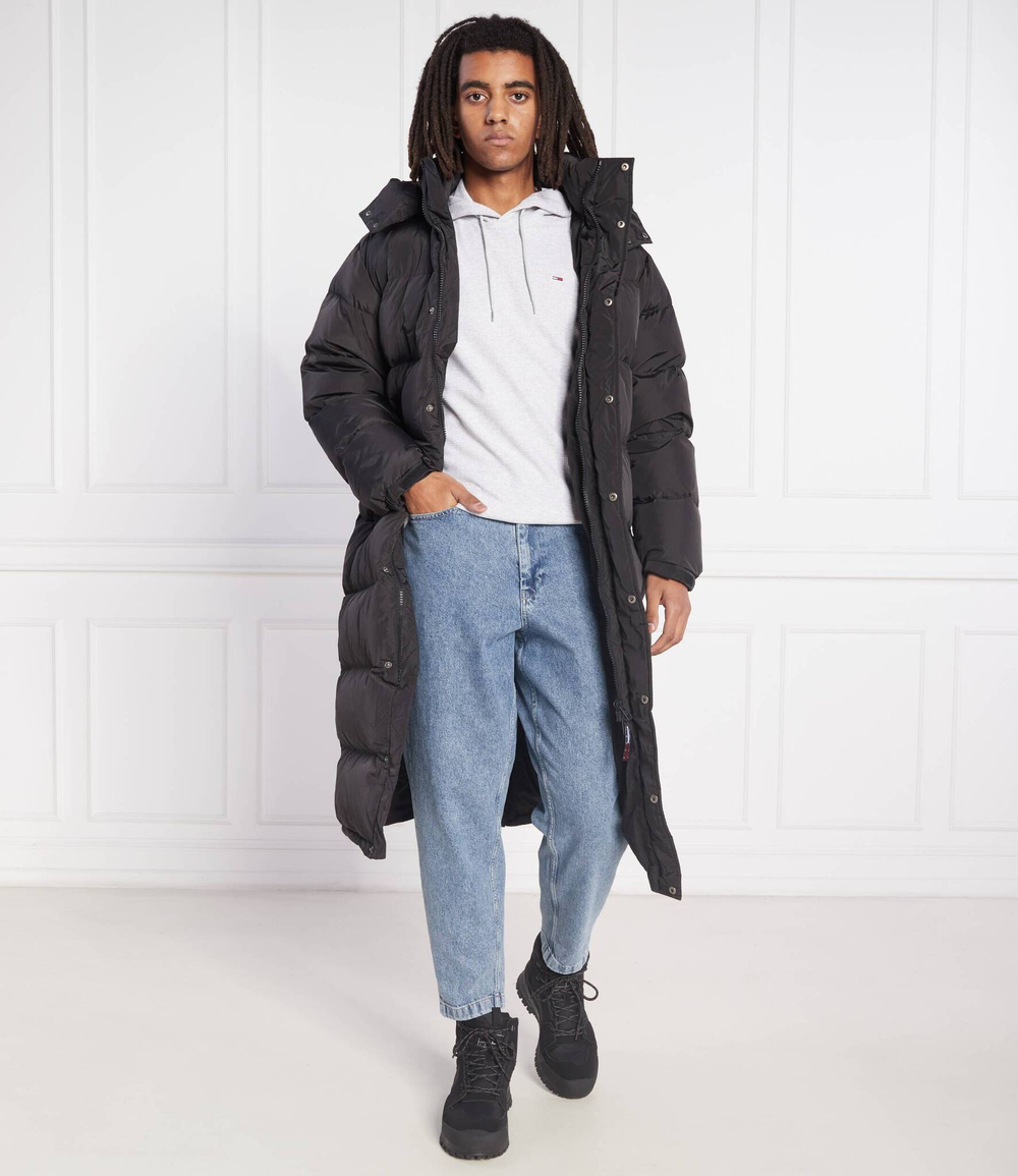 Худи waffle Tommy Jeans - серый(DM0DM15040)