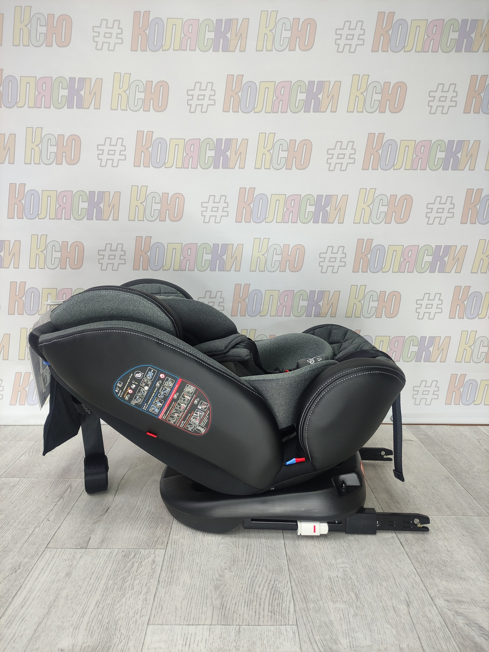 Автокресло детское Indigo Aero ST-3 Isofix группа 0/1/2/3 (0-36) серый