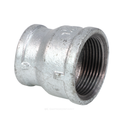 Муфта переходная чугун оц Ду 40х20 (1 1/2"х3/4") ВР Fittex PLUS