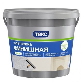 Фото Шпатлевка латексная финишная Текс Профи 5 кг Шпатлевка латексная финишная Текс Профи 5 кг