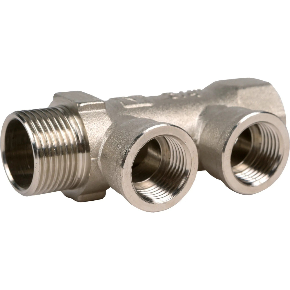 Коллектор 2 выхода 3/4х1/2 внутренняя резьба Valtec