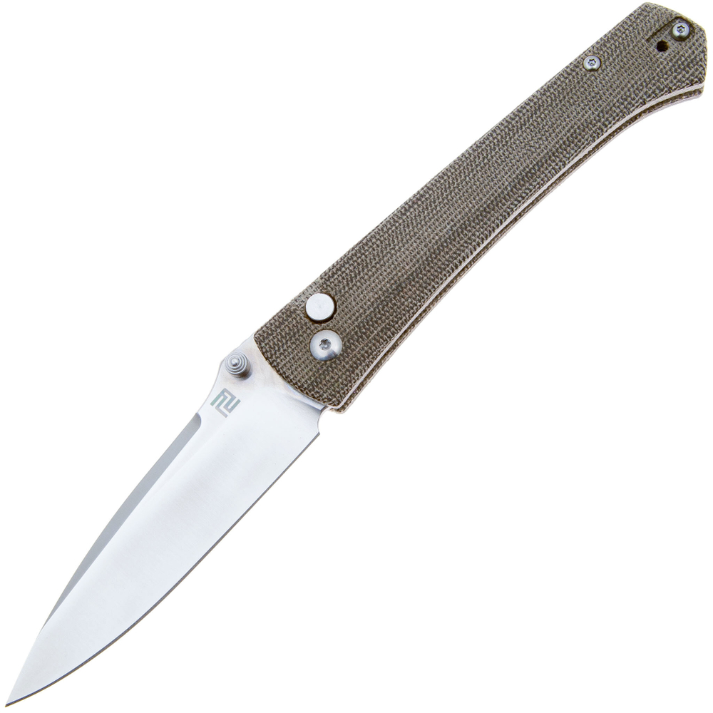 Складной нож Artisan Cutlery Andromeda 1856P-ODG, рукоять зелен. микарта, клинок S35VN
