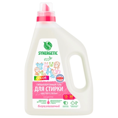 Synergetic Гель для стирки 1,5л Color