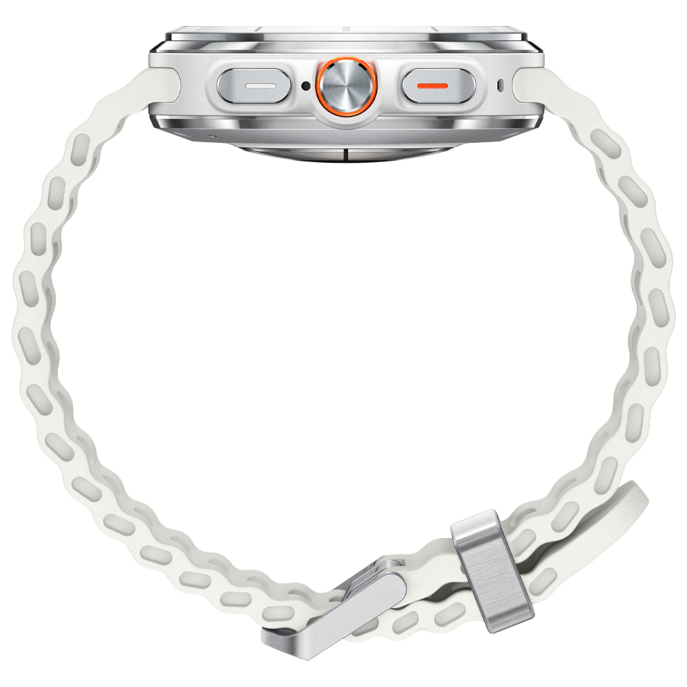 Умные часы Samsung Galaxy Watch Ultra 47mm LTE, ремешок Marine, Titanium White (Белый титан)