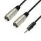 Adam Hall K3 YWMM 0600 - кабель аудио TRS (jack) stereo 3.5 mm - 2 х XLR (M), 0.22 мм2, 6 м