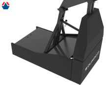 Стойка баскетбольная мобильная складная PRO, вынос 3250 с трехсторонним табло атаки