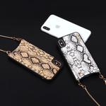 Чехол c цепочкой для iPhone X , 010792 Розовый