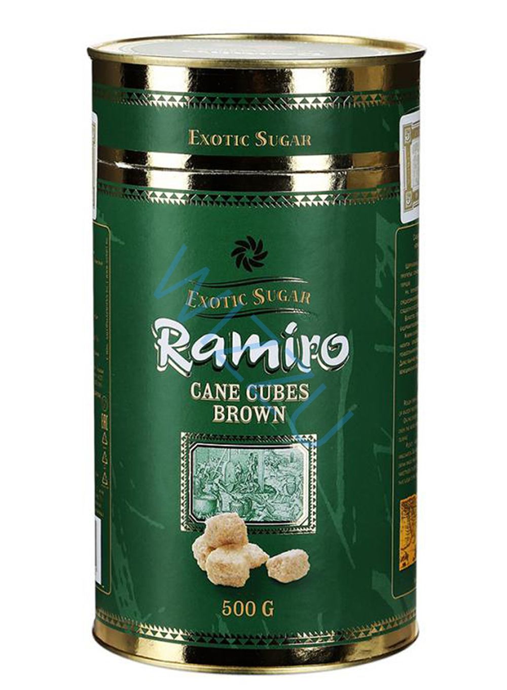 Сахар тростниковый коричневый Нераф. кусковой "Ramiro" (ЭСПК 1000г П/10шт.)