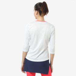 Женская теннисная футболка (dł. Рукава) Australian Ace Long Sleeve T-Shirt - bianco