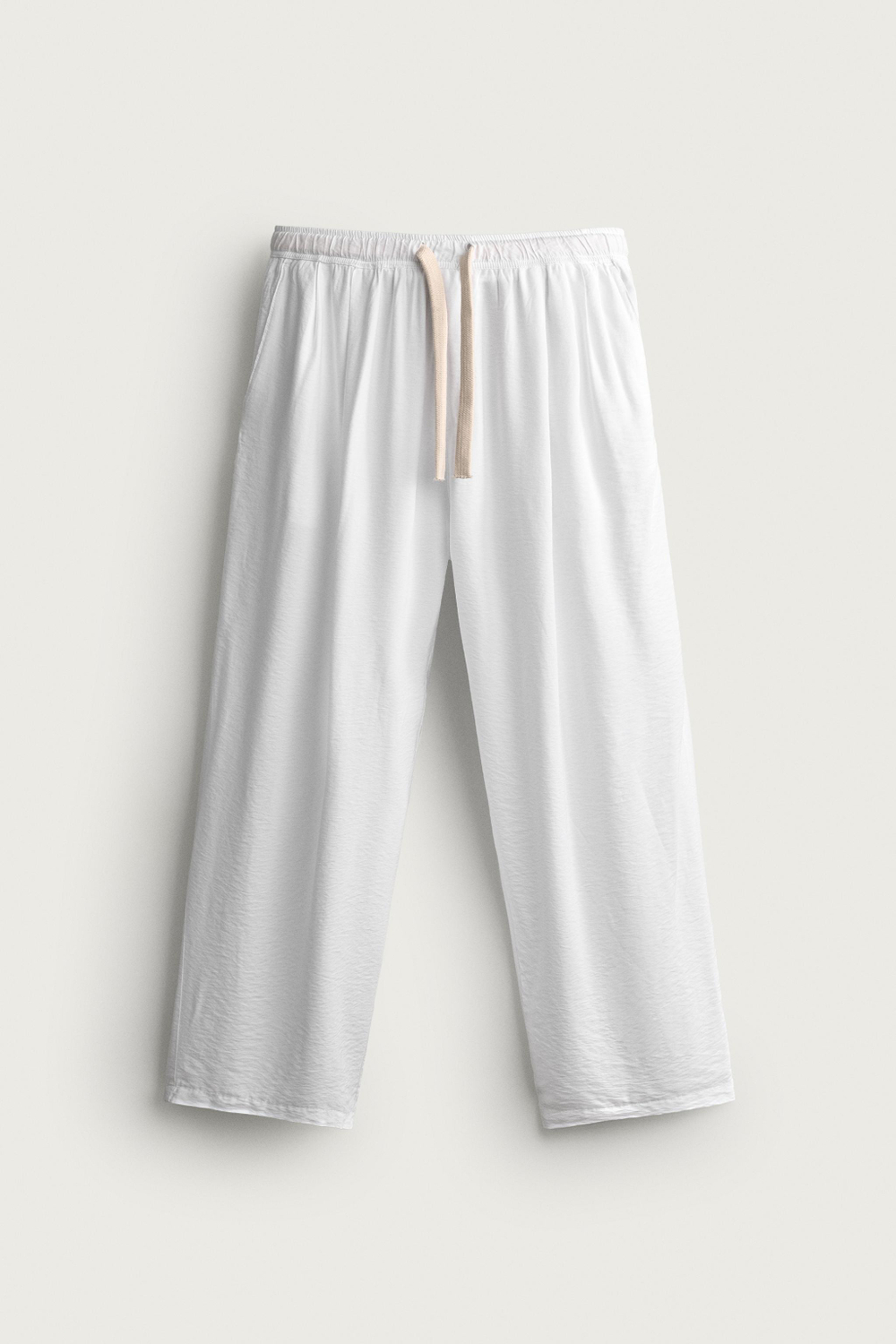 БРЮКИ RELAXED FIT ИЗ СТРУЯЩЕЙСЯ ТКАНИ — ZARA · 7446/306