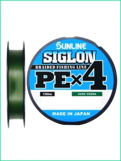 Шнур плетеный Siglon PEx4 150м