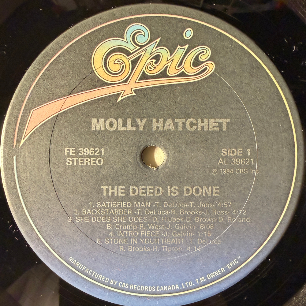 Molly Hatchet ‎– The Deed Is Done (Канада 1984г.)