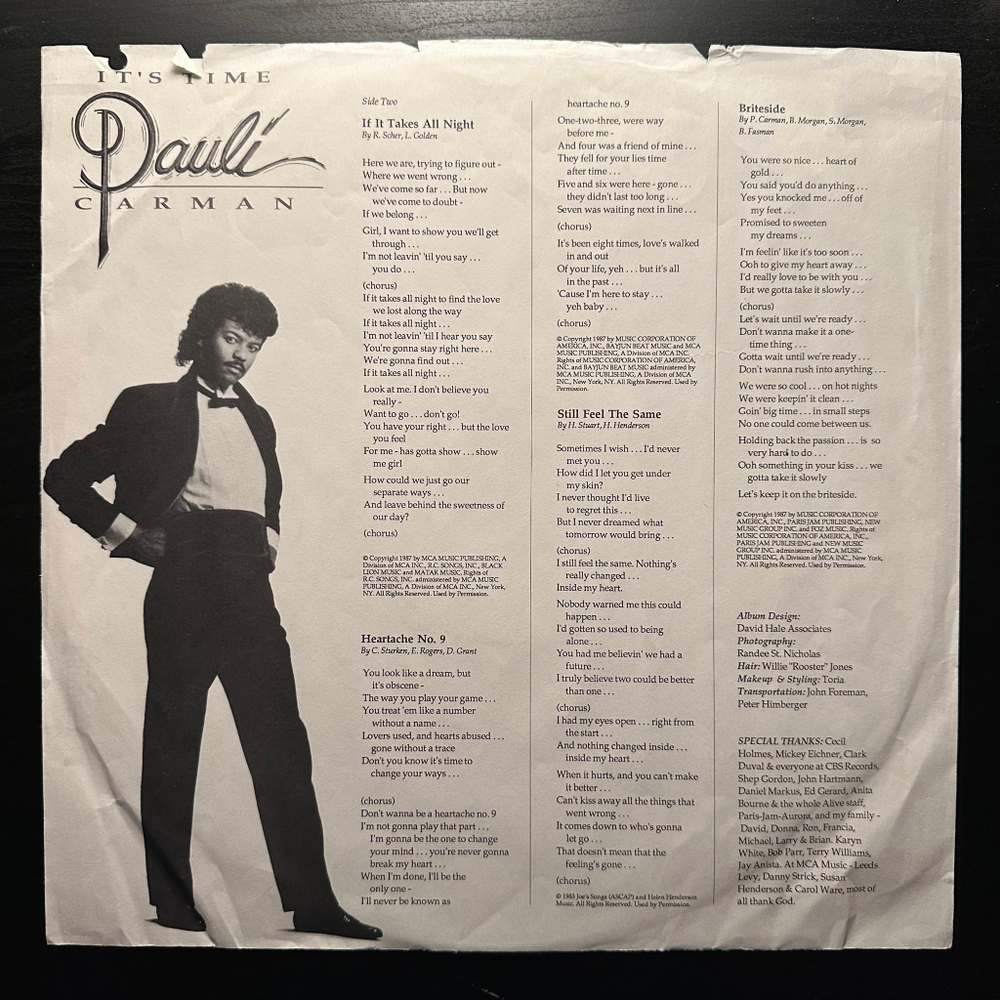 Pauli Carman - It's Time (США 1987г.)